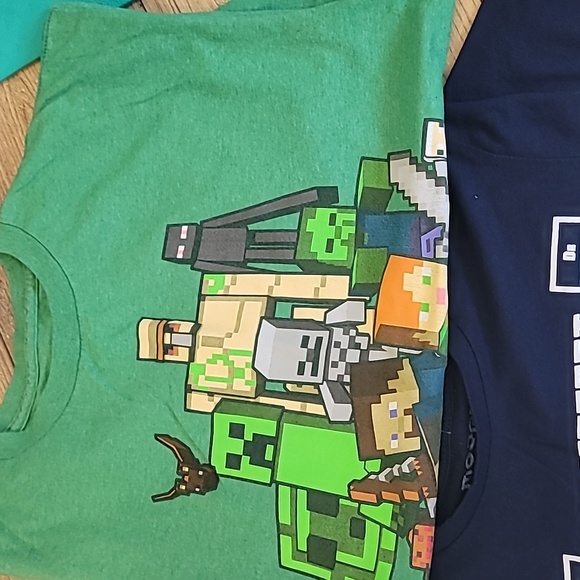 5 Boys Minecraft Tee Shirts Size Large - Picture 5 of 6
